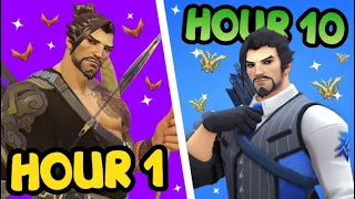 I Spent 10 HOURS Playing Hanzo to See If He's LUCKY or SKILLFUL | COMPETITIVE