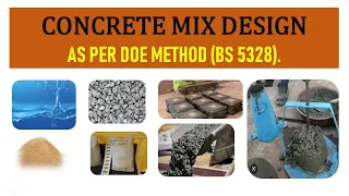 Mix Design M30 - Grade Concrete I Concrete Mix Design As Per BS 5328 I Concrete Design by DOE Method
