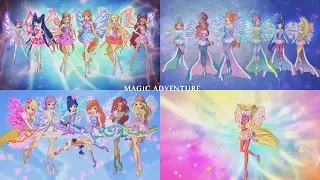 Winx Club - All Transformations 8 Season HD