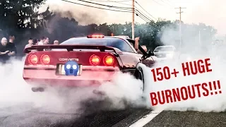 THE WILDEST BURNOUT VIDEO EVER - 150+ Non-Stop Burnouts From Macungie Wheels Of Time 2019 Car Show!