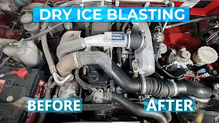 4x4 Truck Engine Bay Dry Ice Cleaning