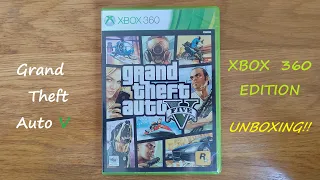 Grand Theft Auto V Xbox 360 Edition Unboxing (Second-Hand)