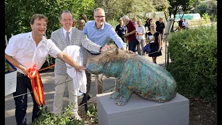 Kunstprojekt: Flusspferd für Zoo in Karlsruhe