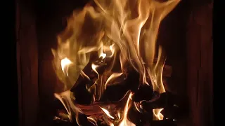 🔥 Cozy Fireplace ! Fireplace with Crackling Fire Sounds. Ambience, Relaxing -Real Fireplace . eps 25