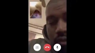 Kanye calling on facetime meme