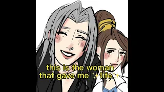 This is my mom this is the woman that gave me life but its sephiroth and lucrecia ff7r animatic meme