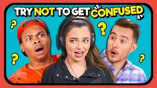 YouTubers React To Try Not To Get Confused Challenge #2