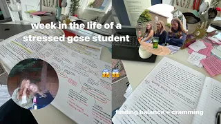 week in the life of a stressed gcse student | this probably won't motivate you