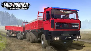 GINAF F3333 Truck Tandem Mod For Spintires MudRunner