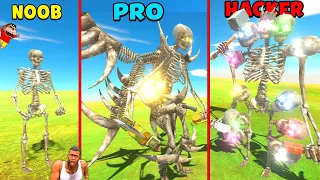 Upgrading NOOB SKELETON | NOOB vs PRO vs HACKER in Animal Revolt Battle Simulator | SHINCHAN