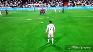 Штрафной удар Роналду в FIFA 17