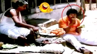 Kannada Comedy Videos || Tiger Prabhakar Eating Comedy Scene || Kannadiga Gold Films