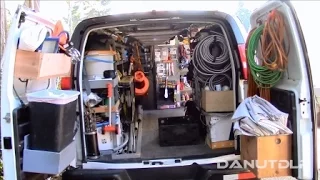 Construction Work Van Shelves, Layout and Organization