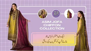 Asim Jofa Chiffon Party Wear | ZR Collection Shop | Online Sale Offer