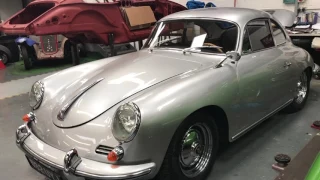 Porsche in the workshop at williams crawford.