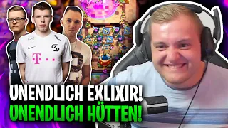 😂😱 TRYMACS vs FLOBBY vs BIGSPIN vs CHEFSTROBEL | Clash Royale 7-fach Elixier Challenge!