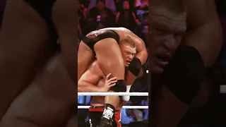 Brock lesnar breaks triple h arm summerslam 2012 #wwe #viral