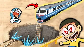 Nobita Destroyed Every Train 😱 || Funny Game 😂