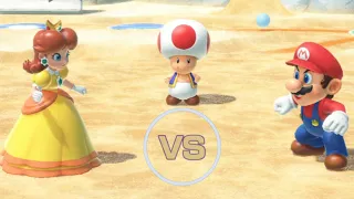 Mario Party Superstars Yoshi's Tropical Island Mario vs Peach , Daisy & Luigi