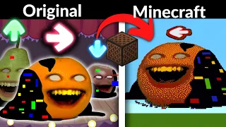 FNF Character Test | Sliced | Gameplay VS Minecraft Note Block | Vs Annoying Orange | Playground