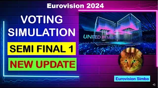 EUROVISION 2024 VOTING SIMULATION SEMI FINAL 1