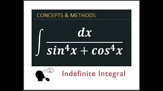 Integrate '1/(sin^4x+cos^4x)'  || integration of dx/sin^4x+cos^4x  ||  '1/(sin^4x+cos^4x)'