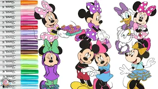 Disney Minnie Mouse and Friends Coloring Book Compilation Mickey Mouse Daisy Duck and Pluto