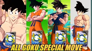 ALL GOKU SPECIAL MOVE IN HIS BASE FORM IN DRAGON BALL LEGENDS