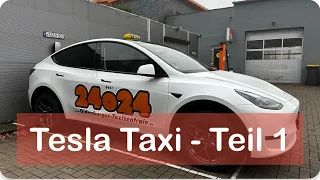 Tesla Taxi Oldenburg - Teil 1 - Bestellung - Abholung und neue Winterreifen Tesla Model Y Taxi