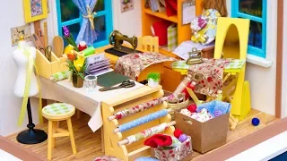 DIY Miniature Dollhouse Sewing Room
