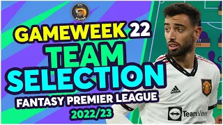 FPL DOUBLE GAMEWEEK 22 TEAM SELECTION | BRUNO TIME? | Fantasy Premier League Tips 2022/23