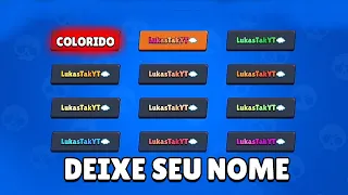 COMO DEIXAR SEU NOME COLORIDO NO BRAWL STARS 2021