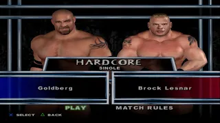 WWE SmackDown! Here Comes the Pain - Goldberg VS Brock Lesnar (HARDCORE)