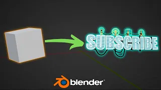 Make Neon Signs in Blender in 1 Minute