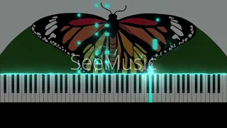 Piano Visualizer Tutorial SeeMusic | La valle delle Farfalle - Daniela Spadini