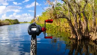 Fishing DEEP In the Everglades!! (surrounded by alligators) | Jiggin' With Jordan