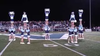 High School Cheerleaders at Halftime at the Football Game