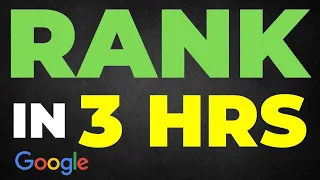 🥇1st Page of Google in📈3 Hours: How To Rank FAST on Google!