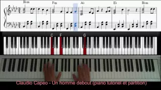 Claudio Capeo - un homme debout (tutoriel et partition)