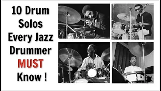 10 Drum Solos Every Jazz Drummer MUST Know! + transcriptions