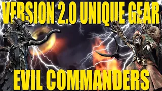 Lotr Rise To War Version 2.0 All Evil Commanders New Unique Gear Skills and Stats