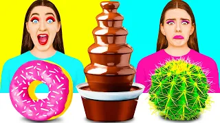 Desafío De Fuente De Chocolate | Situaciones Divertidas de Comida por Craft4Fun Challenge