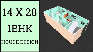 14 X 28 Sqft House Plan ll 14 X 28 Ghar Ka Naksha ll 14 X 28 Home Design