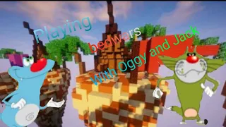 Oggy and Jack plays Minecraft bedwars in hyperlands server
