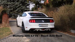 Ford Mustang 2015 3.7 V6 - Standard vs. Roush Axle-Back - Exhaust