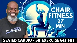 27-Min Seated Cardio Blast Easy Chair Fitness for Everyone | Sit Exercise Get Fit!