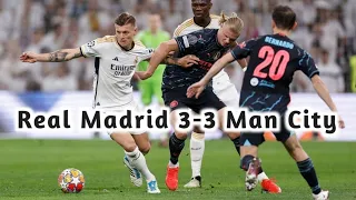 Real Madrid 3-3 Man City Highlights | UEFA Champions League Quarterfinal |