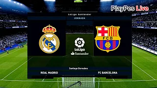 PES 2020 - Real Madrid vs Barcelona - El Clasico - Full Match & Goals - Gameplay PC