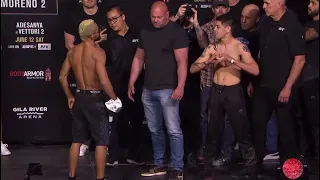 Deiveson Figueiredo vs Brandon Moreno Final Face Off : UFC 263 Ceremonial Weigh-ins