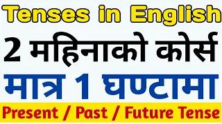 घरमै बसेर अंग्रेजी सिकौं | Learn Tenses in English Grammar with Examples | Present/Past/Future Tense